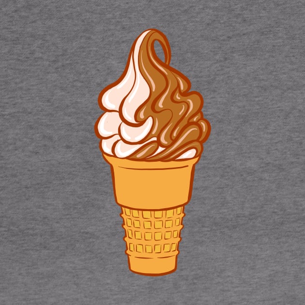 Soft Serve Twist Ice Cream Cone by Carabara Designs